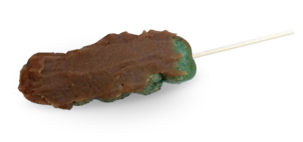 よもぎ団子黒糖あんのせ